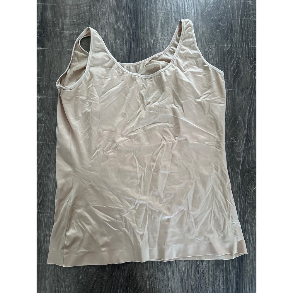 Bali 8057 Women Shapewear Camisole Tank Top Beige 2XL Firm Control Smoothing